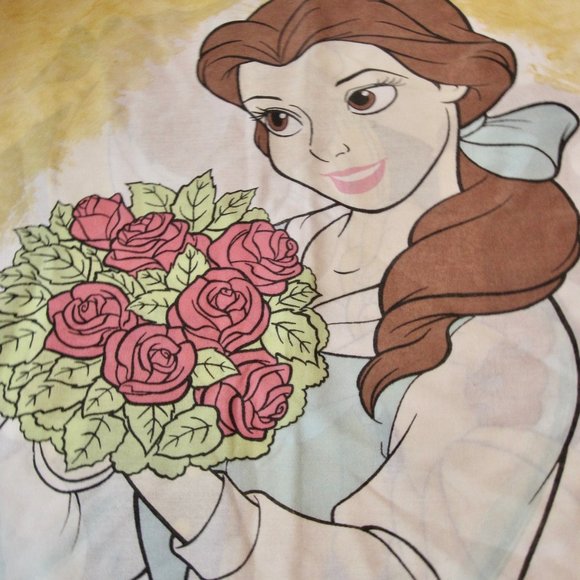 VTG Disney Beauty and the Beast 2 Standard Pillowcases Reversible Images HTF - Picture 3 of 8